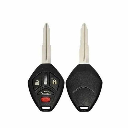 Keyless Factory KeylessFactory: UHShell: 4 BUTTON SHELL FOR MITSUBISHI REMOTE HEAD KEYS MIT3 WITH SHOULDER STOPS RHS-MIT-012